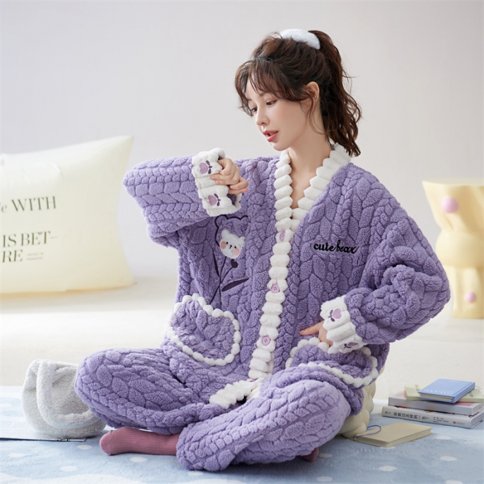 91家纺网 家纺一手货源 找家纺 2023新款家居服W015