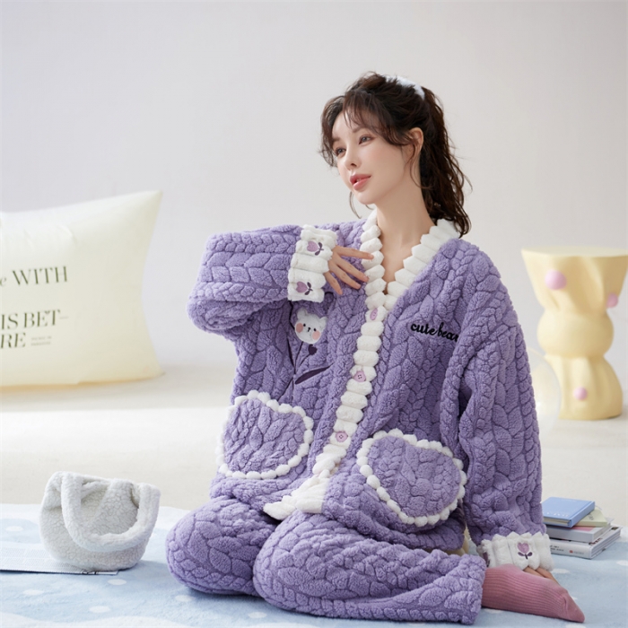 91家纺网 家纺一手货源 找家纺 2023新款家居服W015