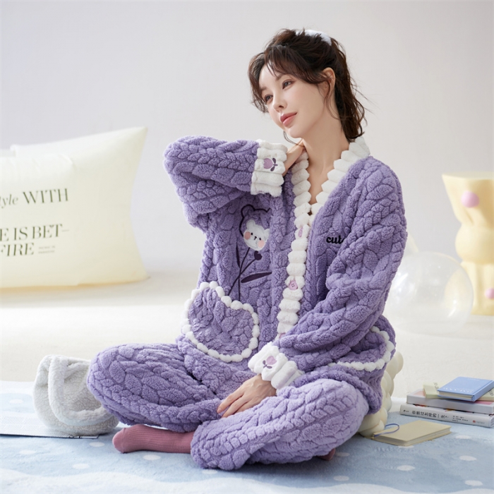 91家纺网 家纺一手货源 找家纺 2023新款家居服W015