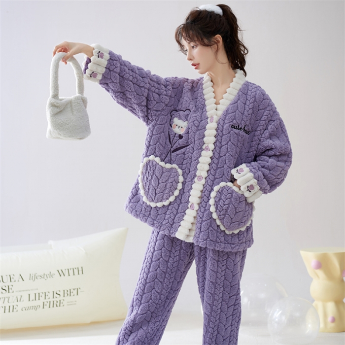 91家纺网 家纺一手货源 找家纺 2023新款家居服W015