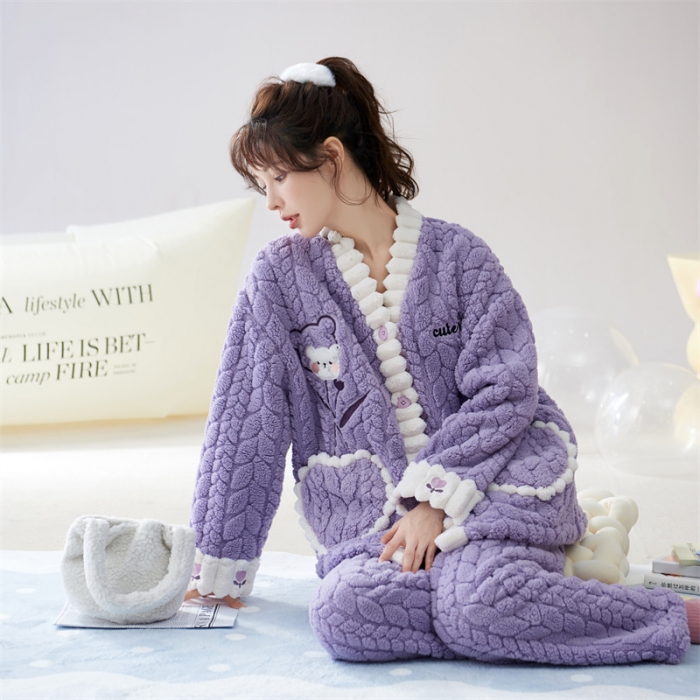 91家纺网 家纺一手货源 找家纺 2023新款家居服W015