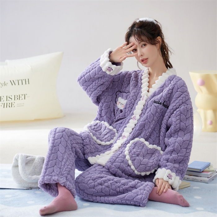 91家纺网 家纺一手货源 找家纺 2023新款家居服W015