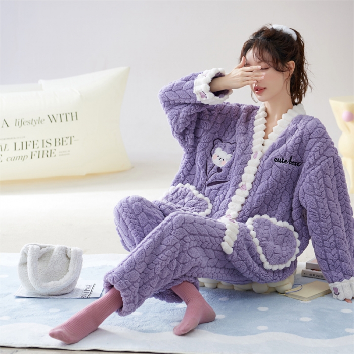 91家纺网 家纺一手货源 找家纺 2023新款家居服W015