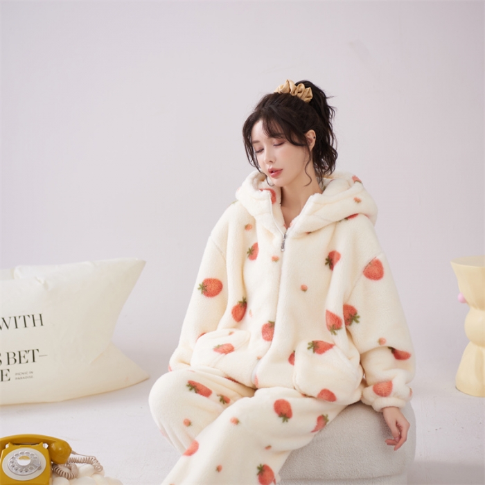 91家纺网 家纺一手货源 找家纺 洛兰沙 2023新款家居服W018