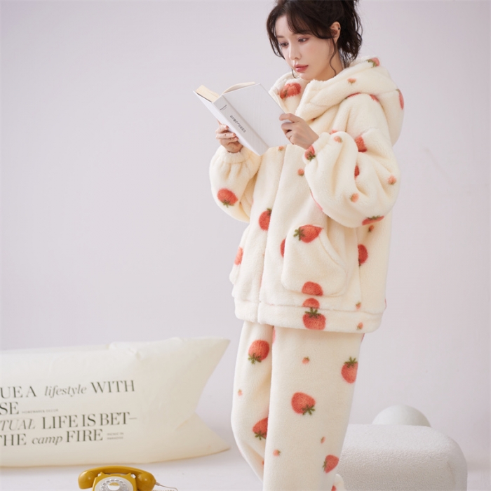 91家纺网 家纺一手货源 找家纺 洛兰沙 2023新款家居服W018