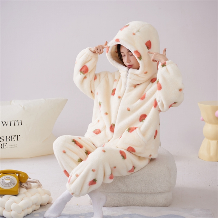 91家纺网 家纺一手货源 找家纺 洛兰沙 2023新款家居服W018