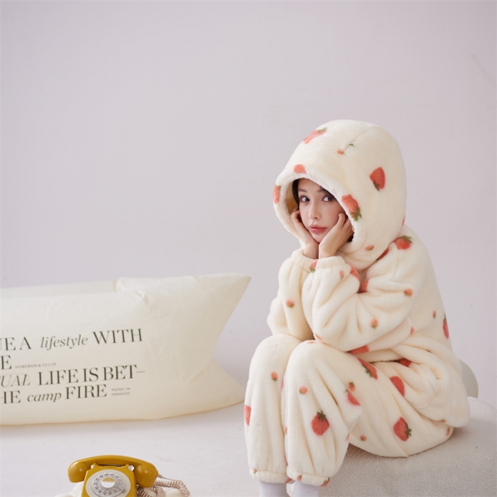 91家纺网 家纺一手货源 找家纺 洛兰沙 2023新款家居服W018