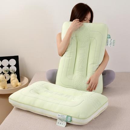 91家纺网 家纺一手货源 找家纺 (总) 梦叶草 2023新款零度冰丝含有乳胶片芯软糯枕头枕芯