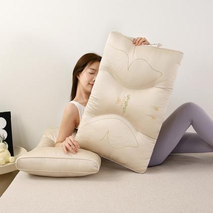 91家纺网 家纺一手货源 找家纺 梦叶草2023新款周庄梦蝶枕头枕芯 周庄梦蝶枕-橡木咖