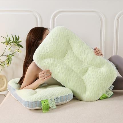 91家纺网 家纺一手货源 找家纺 (总) 梦叶草 2023新款竹纤维五分区SPA枕头枕芯