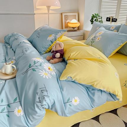 91家纺网 家纺一手货源 找家纺 （总）维娜斯 2024新款亲肤棉水洗棉印花单被套