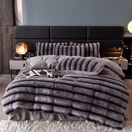 91家纺网 家纺一手货源 找家纺 （总）同田家纺 2023新款托卡斯兔毛绒四件套