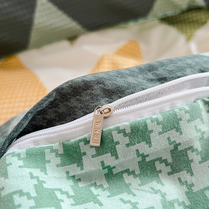 91家纺网 家纺一手货源 找家纺 维娜斯 2023新款亲肤棉水洗棉印花单被套 小波浪