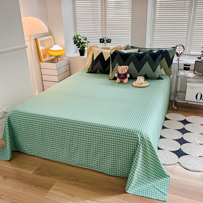 91家纺网 家纺一手货源 找家纺 维娜斯 2023新款亲肤棉水洗棉印花单被套 小波浪