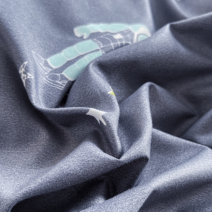 91家纺网 家纺一手货源 找家纺 维娜斯 2023新款亲肤棉水洗棉印花单被套 星际遨游