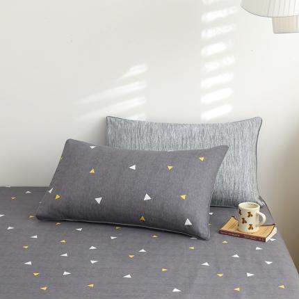 91家纺网 家纺一手货源 找家纺 元元 2024新款13372加密精梳全棉单品套件系列-单枕套 星光