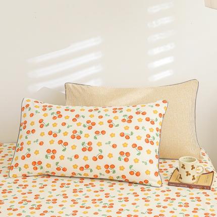 91家纺网 家纺一手货源 找家纺 （总）元元 2024新款13372加密精梳全棉单品套件系列-单枕套