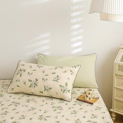 元元 2024新款13372加密精梳全棉单品套件系列-单枕套 婷语花间