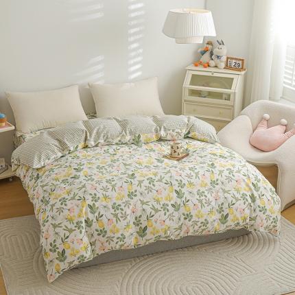 91家纺网 家纺一手货源 找家纺 （总）元元 2024新款13372加密精梳全棉单品套件系列-单被套