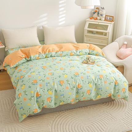 91家纺网 家纺一手货源 找家纺 （总）元元 2024新款13372加密精梳全棉单品套件系列-单被套