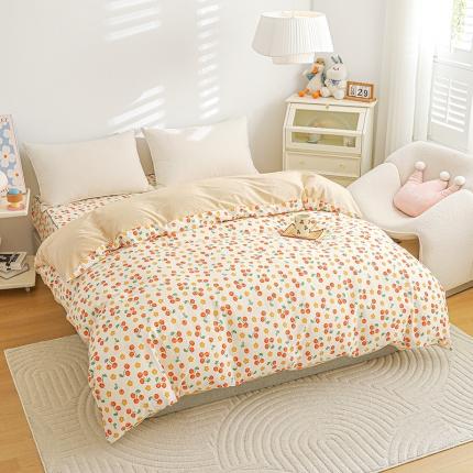 91家纺网 家纺一手货源 找家纺 （总）元元 2024新款13372加密精梳全棉单品套件系列-单被套