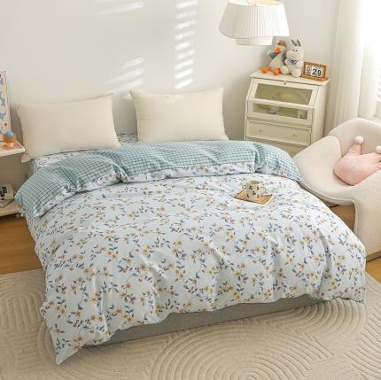 元元 2024新款13372加密精梳全棉单品套件系列-单被套 爱洛