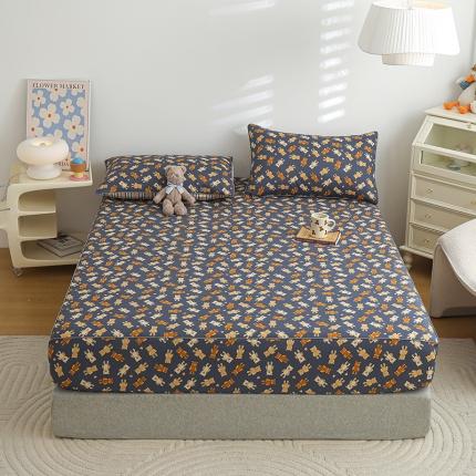 91家纺网 家纺一手货源 找家纺 （总）元元 2024新款13372加密精梳全棉单品套件系列-单床笠