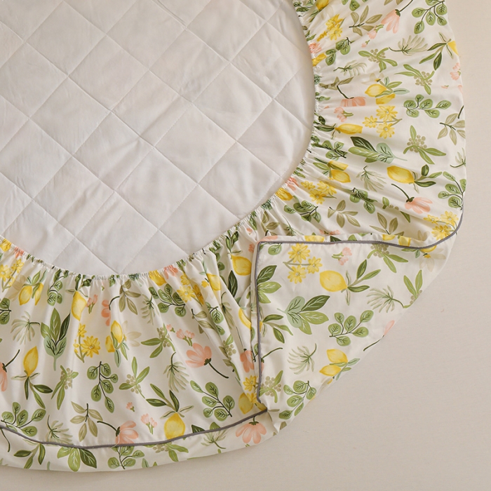 91家纺网 家纺一手货源 找家纺 元元 2024新款13372加密精梳全棉单品套件系列-单床笠 芭提雅