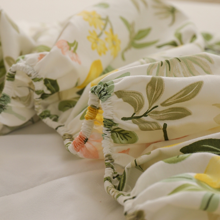 91家纺网 家纺一手货源 找家纺 元元 2024新款13372加密精梳全棉单品套件系列-单床笠 芭提雅