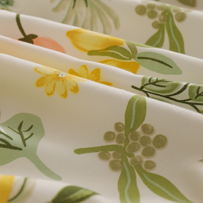 91家纺网 家纺一手货源 找家纺 元元 2024新款13372加密精梳全棉单品套件系列-单床笠 芭提雅