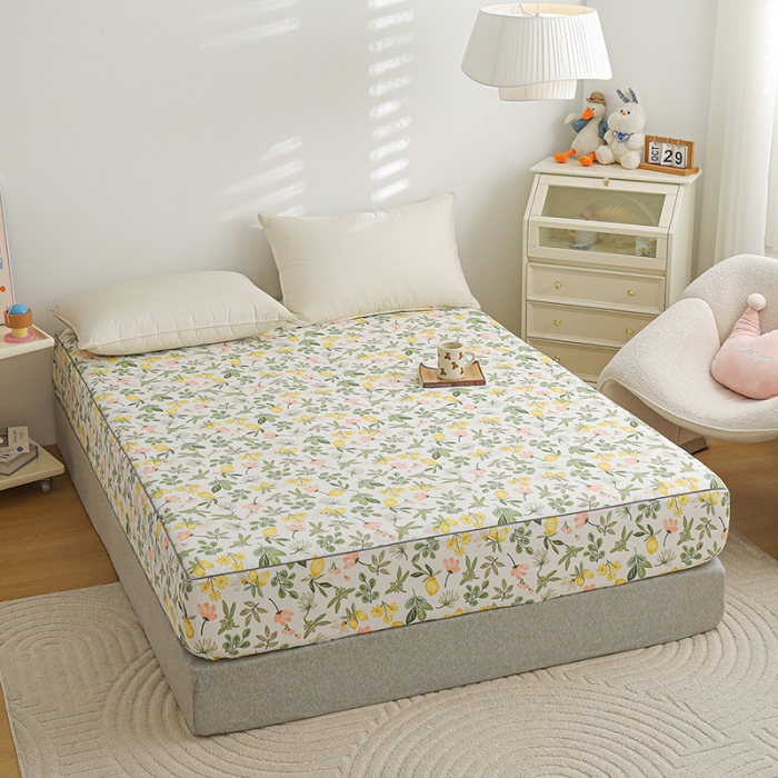 91家纺网 家纺一手货源 找家纺 元元 2024新款13372加密精梳全棉单品套件系列-单床笠 芭提雅