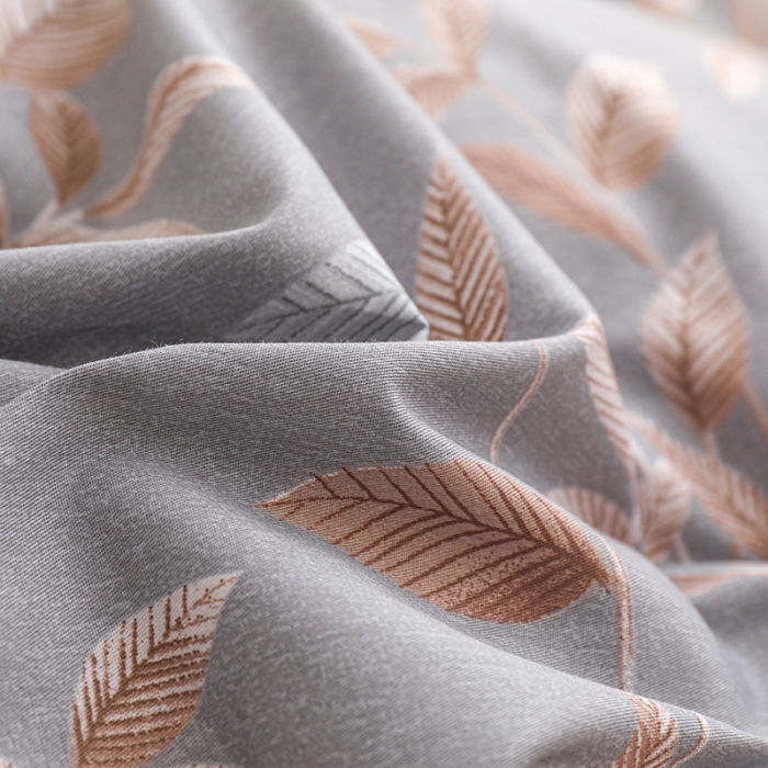 91家纺网 家纺一手货源 找家纺 元元 2024新款13372加密精梳全棉单品套件系列-单床笠 微光-灰