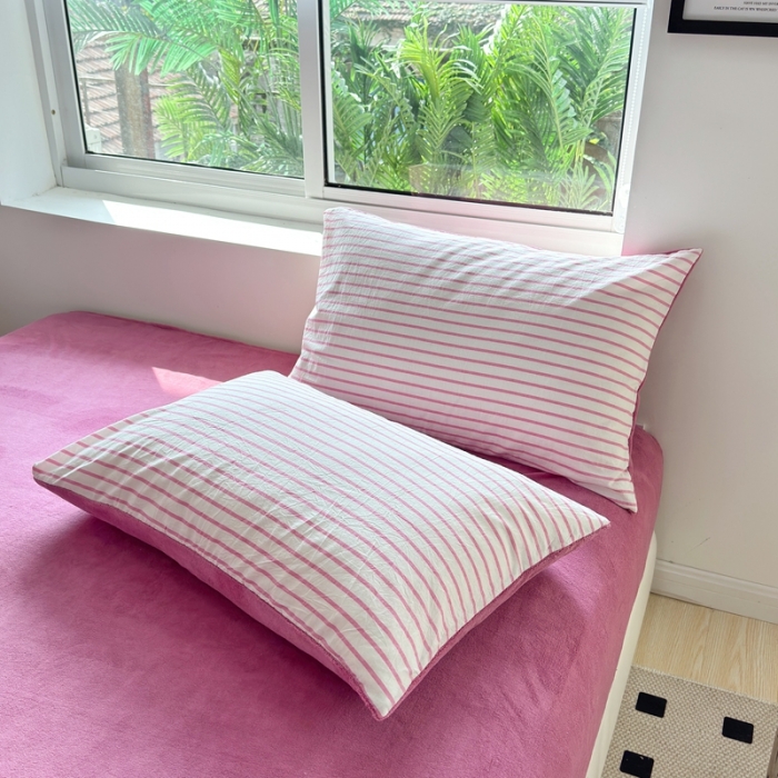 91家纺网 家纺一手货源 找家纺 （总）三沁 2023新款全棉水洗棉加绒四件套