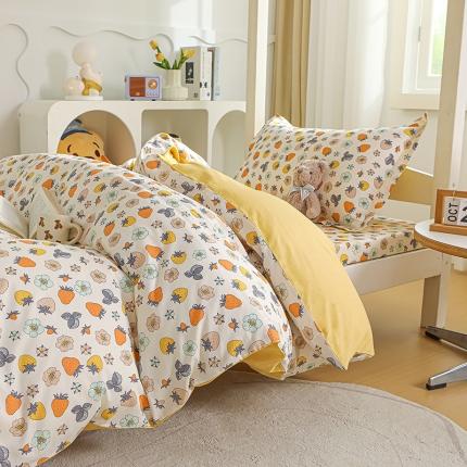 91家纺网 家纺一手货源 找家纺 （总）元元 2024新款13372加密精梳全棉单品套件系列-三件套