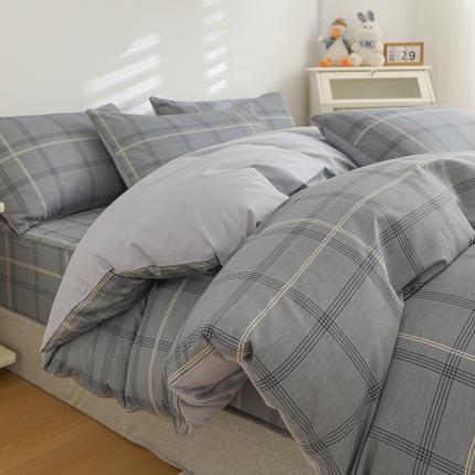 元元 2024新款13372加密精梳全棉单品套件系列-四件套 北欧格