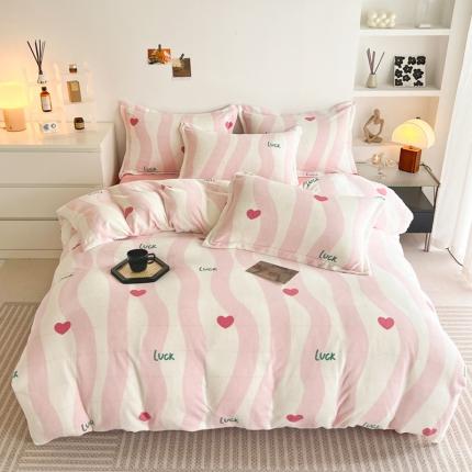 91家纺网 家纺一手货源 找家纺 (总) 寐居 2023新款北欧简约款牛奶绒四件套