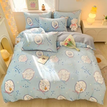 91家纺网 家纺一手货源 找家纺 （总）七七家纺 2025新款三丽鸥高克重牛奶绒四件套