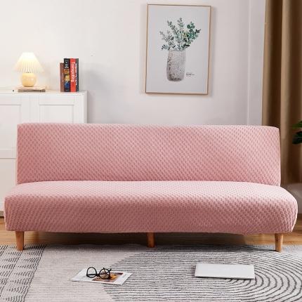 丝绮鹿 2023新款毛圈雕花系列—松紧款沙发床套 粉色格子