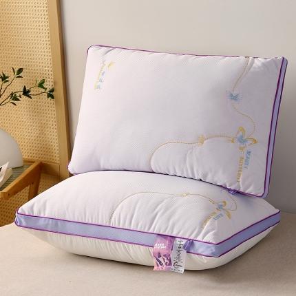 91家纺网 家纺一手货源 找家纺 （总）梦叶草 2023新款蝴蝶熏香眠眠分区护颈枕芯酒店枕头