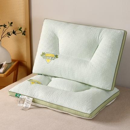 91家纺网 家纺一手货源 找家纺 （总）梦叶草 2023新款艾草草本眠眠分区护颈枕芯酒店枕头