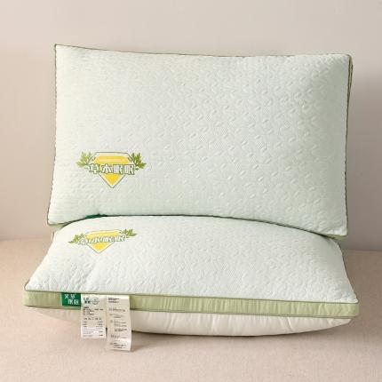 91家纺网 家纺一手货源 找家纺 梦叶草 2023新款艾草草本眠眠分区护颈枕芯酒店枕头 酒店枕