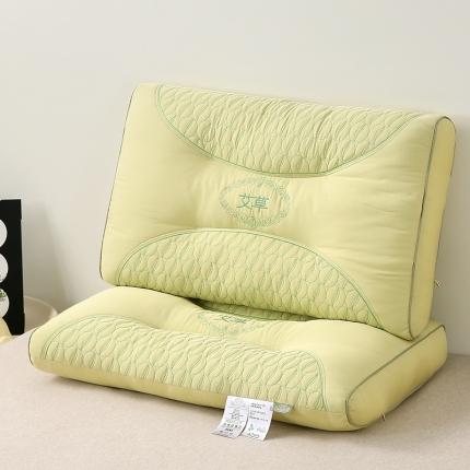 91家纺网 家纺一手货源 找家纺 梦叶草 2023新款欧式艾草助眠护颈枕芯酒店枕头 3分区