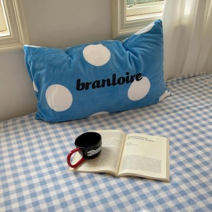 91家纺网 家纺一手货源 找家纺 （总）桃喜 2024新款牛奶绒卡通数码印花绣标单品枕套