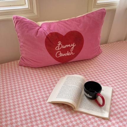 91家纺网 家纺一手货源 找家纺 （总）桃喜 2024新款牛奶绒卡通数码印花绣标单品枕套