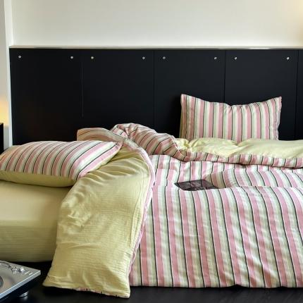 91家纺网 家纺一手货源 找家纺 例外Home 2023新款进口丹麦织造雪尼尔植绒四件套 雪尼尔-路西粉