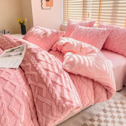 91家纺网 家纺一手货源 找家纺 （总）潮邦创意家居 2025新款跑量款塔芙绒宝宝绒四件套