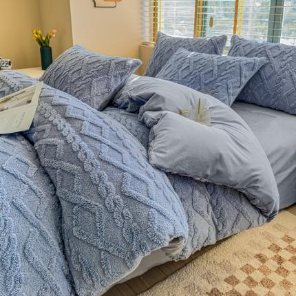 91家纺网 家纺一手货源 找家纺 （总）潮邦创意家居 2025新款跑量款塔芙绒宝宝绒四件套