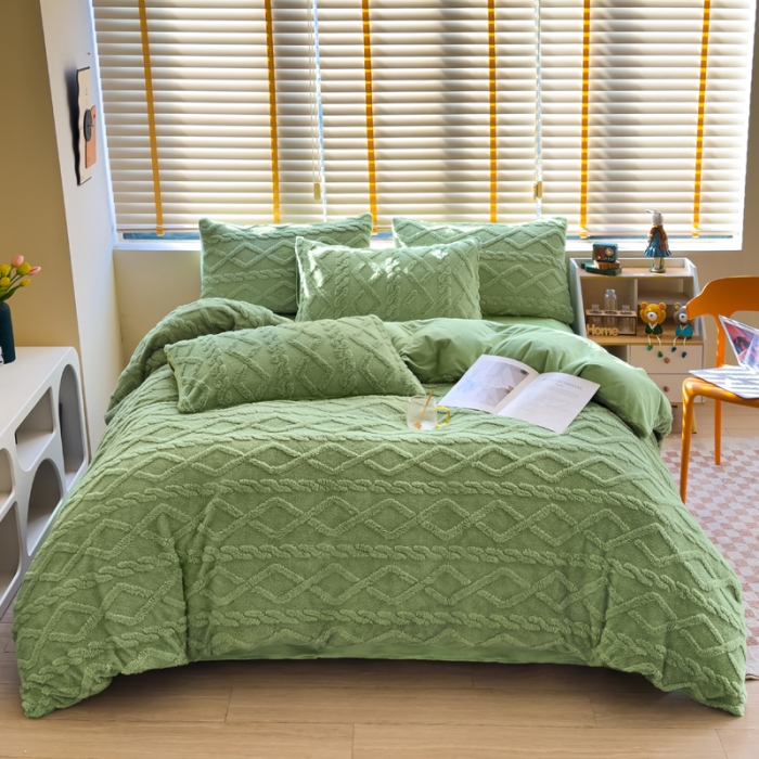 91家纺网 家纺一手货源 找家纺 （总）潮邦创意家居 2025新款跑量款塔芙绒宝宝绒四件套