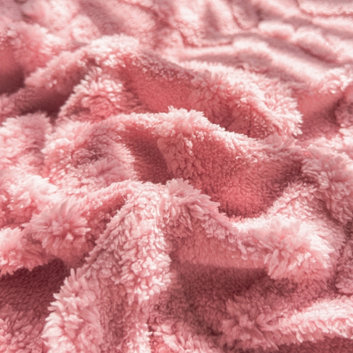 91家纺网 家纺一手货源 找家纺 潮邦创意家居 2025新款跑量款塔芙绒宝宝绒四件套 粉红