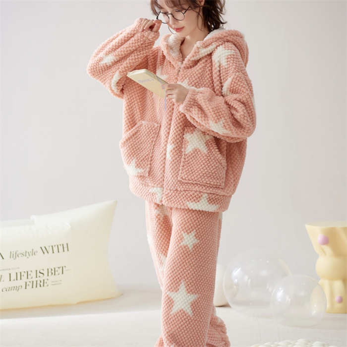 91家纺网 家纺一手货源 找家纺 洛兰沙 2023新款家居服W032